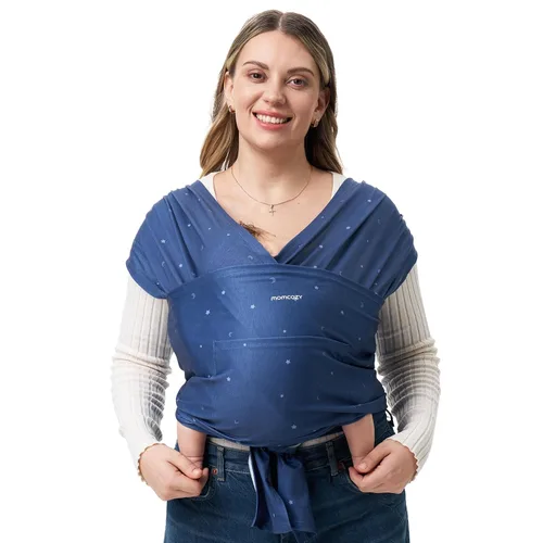 Vista 13 de Momcozy Portabebés AirMesh – El cabestrillo de verano perfecto para recién nacidos a niños pequeños de 8 a 35 libras – Envoltura de bebé de tela