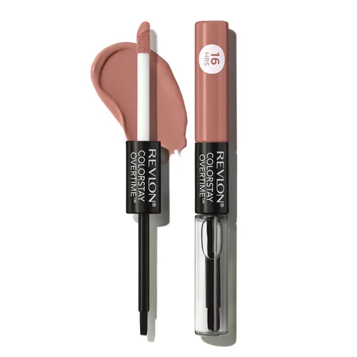 Vista 16 de Revlon Lápiz labial líquido con brillo de labios transparente, colorStay Overtime Lipcolor, relleno de calcetines para mujeres, 005 Infinite 005