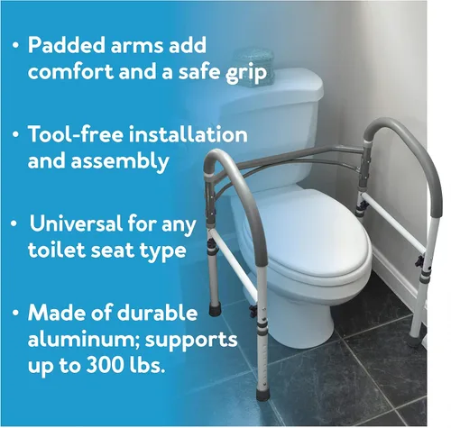 Vista 8 de Carex Health Brands, pasamanos de seguridad para cuarto de baño