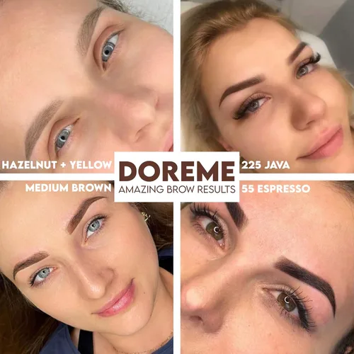 Vista 3 de DOREME La cicatriz permanente del camuflaje de la tinta del pigmento del maquillaje cubre para arriba Micropigmention cosmético micro del tatuaje