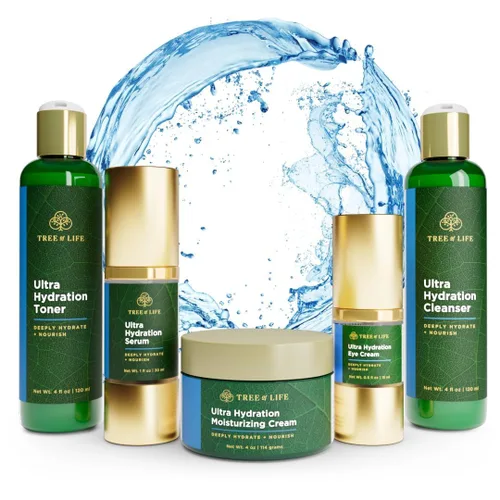 Vista 8 de Tree of Life Beauty Ultimate Skin Care Set, iluminador, reafirmante, hidratante, hidratante, iluminador, régimen completo de cuidado facial - Suero