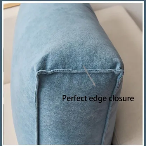 Vista 3 de Almohada de lectura rectangular Cojín de apoyo para la espalda, almohada de cabecero, cojín de respaldo suave, cojín de respaldo suave, almohada
