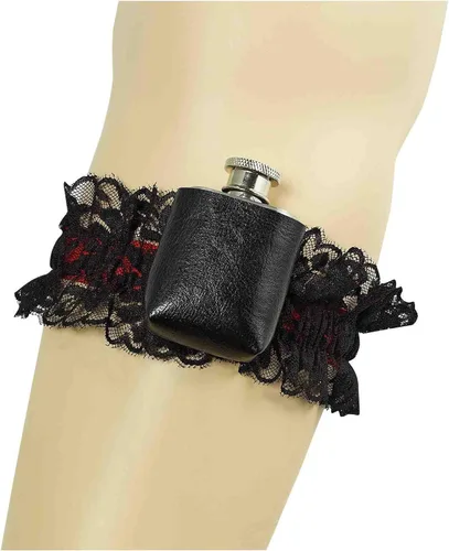 Vista 2 de Forum Novelties Roaring 20's Gangster Girl Liga y Frasco