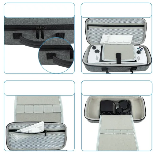 Vista 4 de EVA Carrying Case for ROG Ally Game Console and Charger Storage Protective Travel Bag Cover for ROG Ally