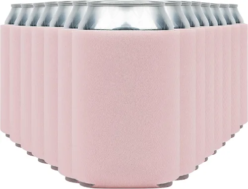 Vista 20 de Fundas enfriadoras de latas de cerveza en blanco (paquete de 14) fundas enfriadoras de latas de cerveza con aislamiento suave - Fundas negras lisas