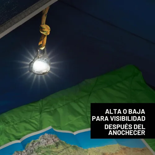 Vista 2 de Nite Ize Moonlit - Linterna micro recargable portátil para accesorios de campamento y equipo de senderismo, cuenta con clip de mosquetón con un