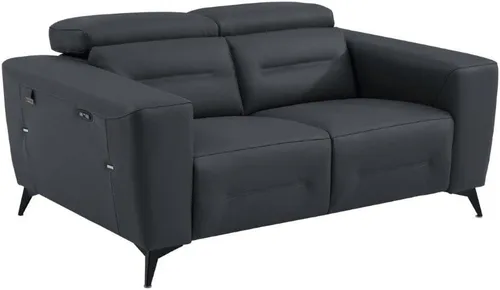 Vista 18 de BlackJack Furniture Ferrara - Sofá reclinable de cuero italiano de grano superior con puertos USB para cargar dispositivos, reposacabezas ajustables