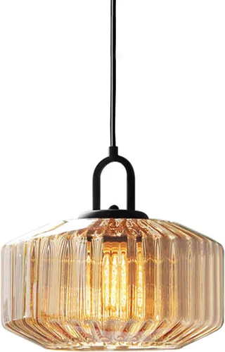 Vista 16 de Lámpara colgante enchufable de cristal azul, lámpara colgante dorada de altura ajustable con interruptor de encendido/apagado de cable de 14.7 pies