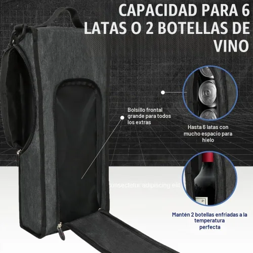 Vista 2 de CADDYDADDY Golf Bag Cooler Gifts for Golfers, Ideal for Keeping Drinks Cold 9Pk