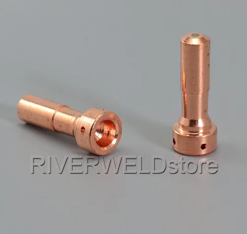 Vista 3 de RIVERWELD PT-23 27 Consumibles de corte por plasma Boquillas de punta de electrodo de plasma 33366 33367 33369 50Amp 30pcs Including Plasma