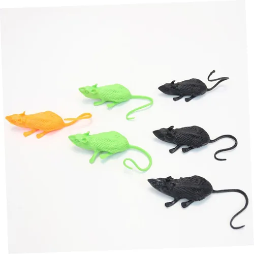 Vista 4 de 18Pcs Simulation Mice Halloween Props for Pranks and Decorations Realistic Fake Rat Playthings for