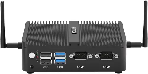 Vista 8 de HISTTON Mini PC industrial sin ventilador Pentium J5005, DDR4 8GB RAM 128GB