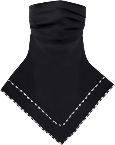 Vista 2 de Bufanda tipo bandana para mujeres y niñas, con cintas elásticas para las orejas, polaina para el cuello, pasamontañas, protección contra el polvo