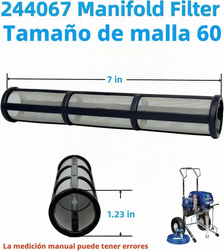 Vista 2 de 244067 60 filtros de colector de malla (244067 60 malla+244068 100 malla)