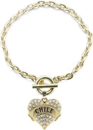 Vista 153 de Inspired Silver - Pulsera de oro con dije de corazón pavé con joyas de circonita cúbica
