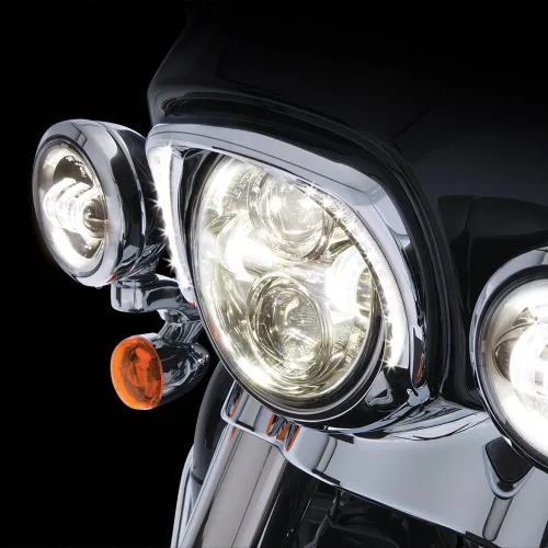 Vista 2 de Ciro Fang - Bisel LED para faros delanteros cromados para FLH 45200 2014, 8.75" x 9