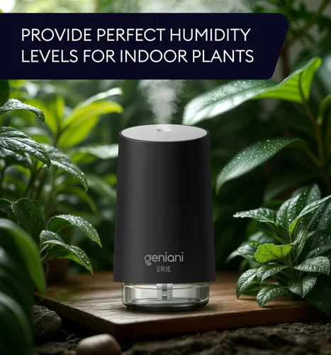 Vista 7 de GENIANI Humidificador portátil pequeño de niebla fría, alimentado por USB (no recargable), humidificador de escritorio compacto para plantas