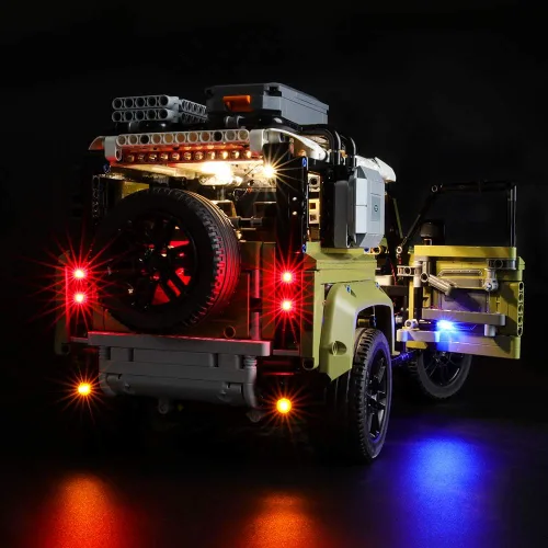 Vista 6 de BRIKSMAX Kit de iluminación LED para Land Rover Defender - Compatible con el modelo de bloques de construcción Lego 42110 - No incluye el juego