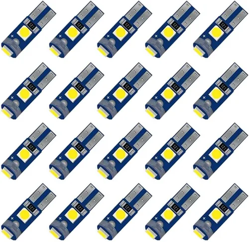 Vista 9 de 10 unidades de bombillas LED T5 17 18 27 37 58 70 73 74 79 85 86 2721 con chips 3030 para mapa, tablero, panel de instrumentos, cúpula, luces