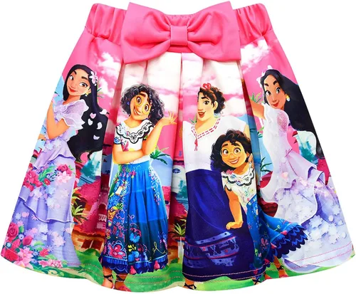 Vista 4 de Lotusuncostume Mirabel Costume Cartoon T-shirt Outfit Print Skirt Three-piece Dress