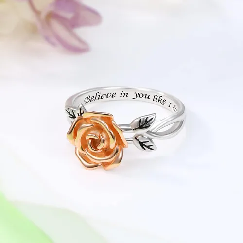 Vista 3 de Anillos giratorios para ansiedad para mujeres plata de ley 925 bandas de promesa para aliviar el estrés joyería antiansiedad regalos