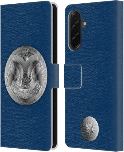 Vista 142 de Head Case Designs Officially Licensed WWE Cruiserweight Champion Title Belts Leather Wallet Case Compatible with Samsung Galaxy A07 4G Campeón