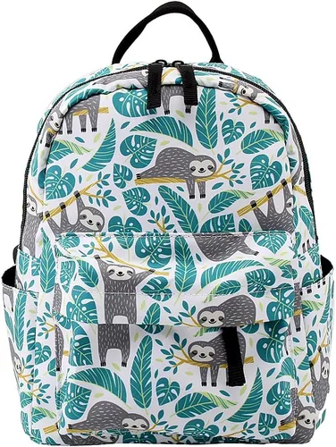 Vista 5 de Deanfun Mini mochila para niñas, bolsa escolar de impresión, bolso impermeable de moda (8)