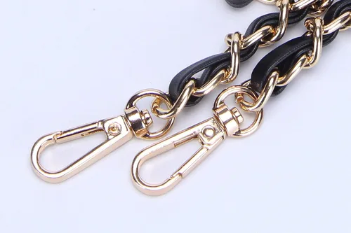 Vista 3 de VanEnjoy Correa de cadena para bolso con borla, piel de microfibra, repuesto para correas de hombro para bolso de 47 pulgadas Negro