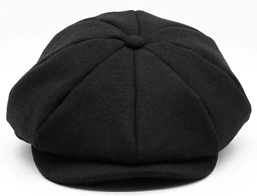 Vista 3 de Sombrero Gatsby clásico de Newsboy para hombre mezcla de lana vintage de hiedra plana tabique regalos para novio MLXL