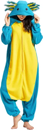 Vista 5 de DELEY Unisex One Piece Animal Kids Onesie, Animal Pajamas Halloween Cosplay Costume for Women and Mens Parent-Child Sleepwear