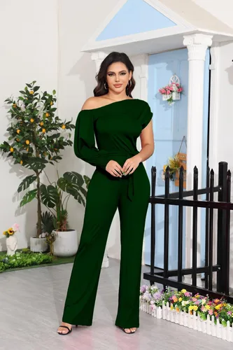 Vista 96 de DeftSharp Overol largo y elegante para mujer, sexy, para cóctel, fiesta, club, casual, para trabajo