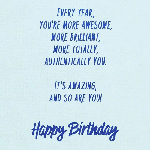 Vista 3 de American Greetings - Tarjeta de cumpleaños (Authentically You)