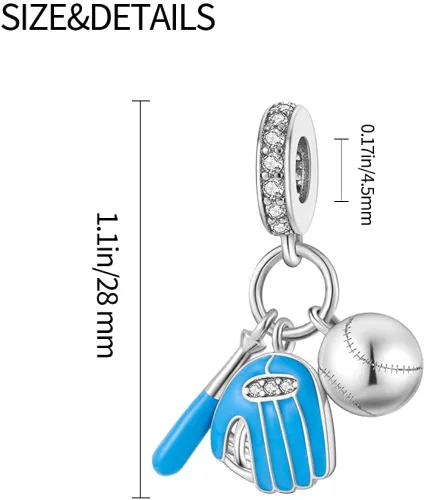 Vista 4 de Pandach Abalorios de plata de ley 925 que se adaptan a pulseras y collares para mujer, constelación de Nuestra Señora, colgante, abalorios, regalos