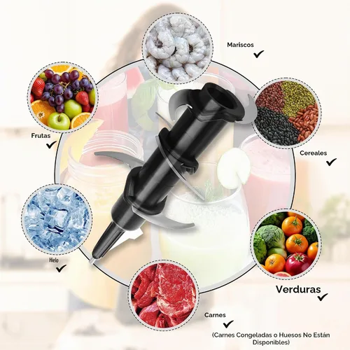 Vista 5 de Piezas de repuesto de 6 cuchillas para licuadora compatibles con jarra de 72 oz de Ninja, cuchillas compatibles con sistema de cocina de 1100 W