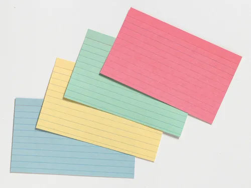 Vista 2 de School Smart Tarjetas de índice con rayas, 3 x 5 pulgadas, colores surtidos, paquete de 100