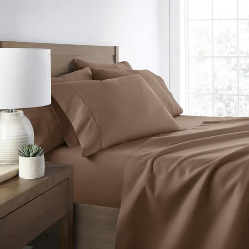 Vista 135 de ienjoy Home Linen Market - Juego de sábanas de 6 piezas, color rubor, tamaño King Blush