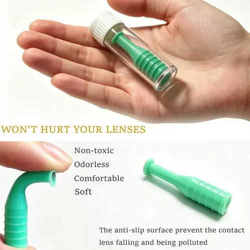 Vista 5 de 4 unids Hard Contact Lens Remover RGP émbolo para lentes duras suaves