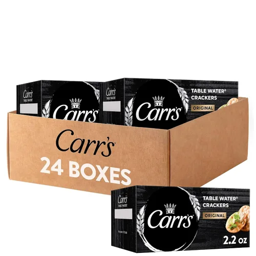 Vista 10 de Carr's Galletas de agua de mesa, galletas horneadas, aperitivos de fiesta, paquete variado de 4 sabores (4 cajas)