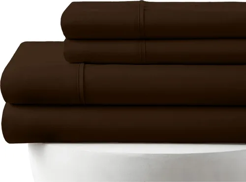 Vista 17 de Twin Size 4-Piece Sheet Set 1000 Thread-Count 100% Egyptain Cotton, 1000TC Soft, Breathable, Long-Staple Cotton Sateen Weave, Fits 19 Inches Extra