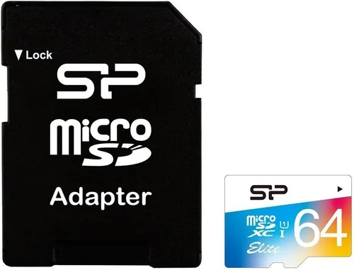 Vista 2 de Silicon Power - Tarjeta de memoria MicroSDHC UHS-1 de 64 GB, con adaptador (SP064GBSTXBU1V20AI)