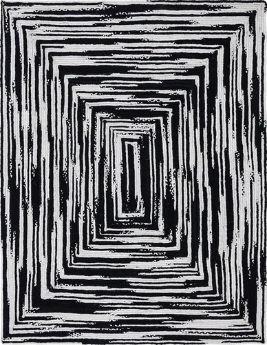 Vista 9 de Unique Loom Braided Chindi Collection Casual Modern Black Area Rug (9' 0 x 12' 0)