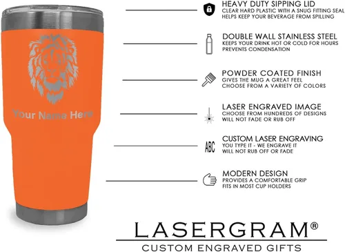Vista 18 de LaserGram Vaso aislado al vacío de 20 onzas, notas musicales, grabado personalizado incluido (negro)