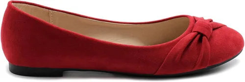 Vista 6 de Ollio Zapato de ballet de ante sintético plano para mujer