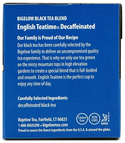 Vista 7 de Bigelow, English Time Tea (descafeinado), 20