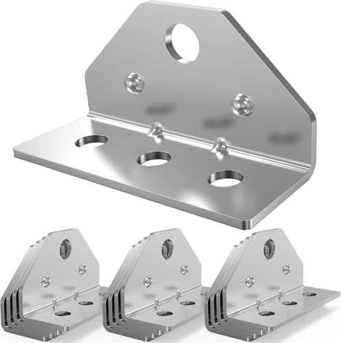 Vista 7 de 8 piezas de soporte de ángulo superior giratorio para remolque de barco, soporte de ángulo superior galvanizado para pontón de barco, soporte