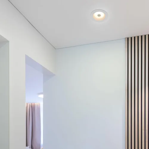 Vista 6 de Maxxima Retrofit LED PIR Sensor de Movimiento Downlight - 1000 lúmenes, 9 vatios, 5 CCT 2700K/3000K/3500K/4000K/5000K, lámpara de iluminación