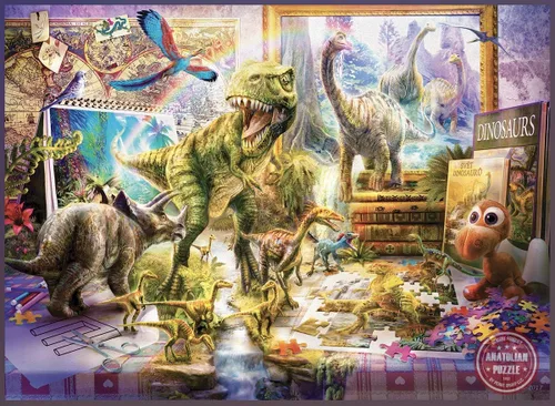 Vista 2 de Anatolian Puzzle - Dino Toys Come Alive, rompecabezas de 1000 piezas, #1067, multicolor (ANA1067)