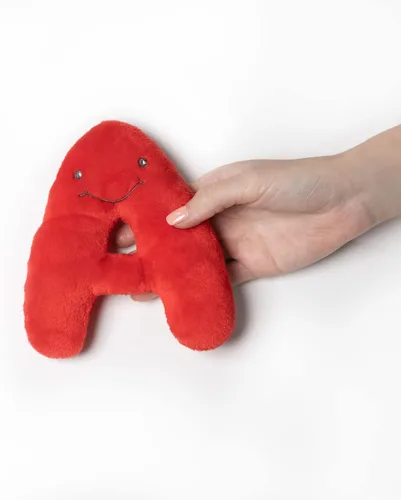Vista 2 de Alphapals Juguetes educativos del alfabeto de peluche Juego de 26 piezas de colores arco iris letras de peluche de 4 pulgadas en bolsa de felpa
