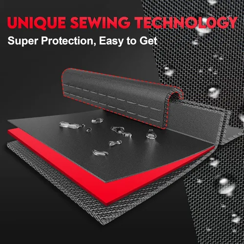 Vista 7 de Zettum Funda seccional en forma de L para exteriores, funda de sofá modular 600D para patio, fundas impermeables para muebles de patio para sofá
