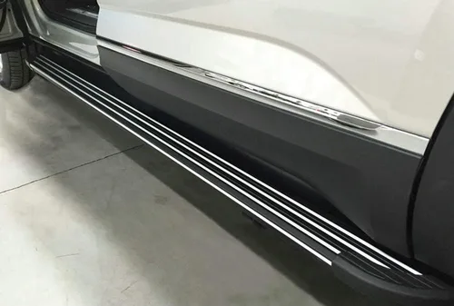 Vista 4 de 2 estribos de aluminio para estribos laterales, barras Nerf protectores de pedales laterales para Nissan Pathfinder 2022 2023